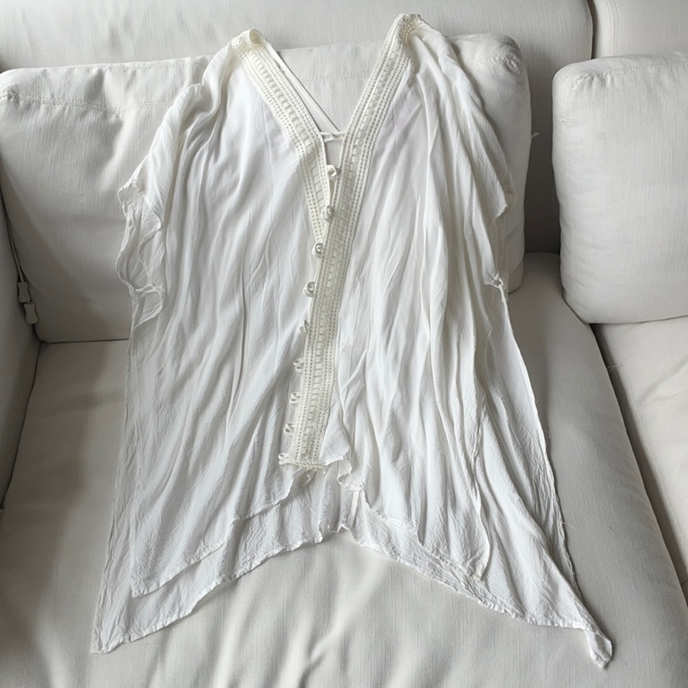 White Target Swim Suit Coverup